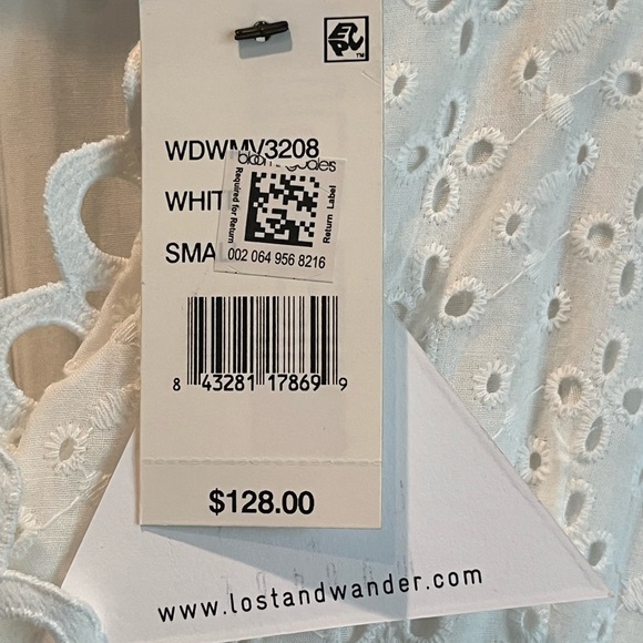 Lost + Wander White Dress Size Small New with Tags - Picture 2 of 8
